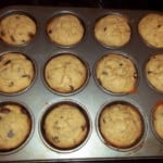 100_0627blog Banana Chocolate Chip Muffins in pan