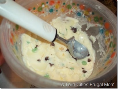 Half gone! Mint Ice Cream Half gone! Mint Ice Cream