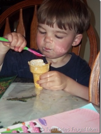 Thor mint ice cream Thor eating his mint ice cream