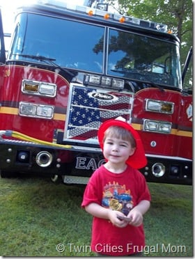 Thor & a fire truck