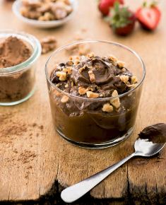 Raw Brownie Batter Pudding