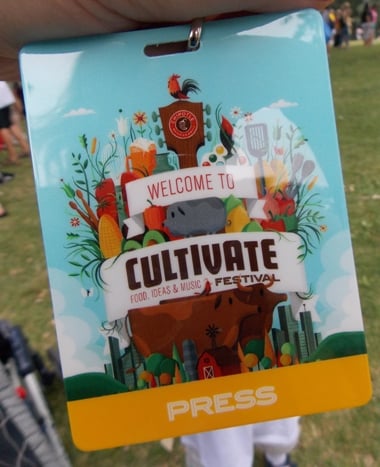 I got to wear a press badge for special perks!
