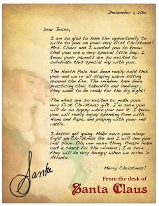 Baby's First Christmas template