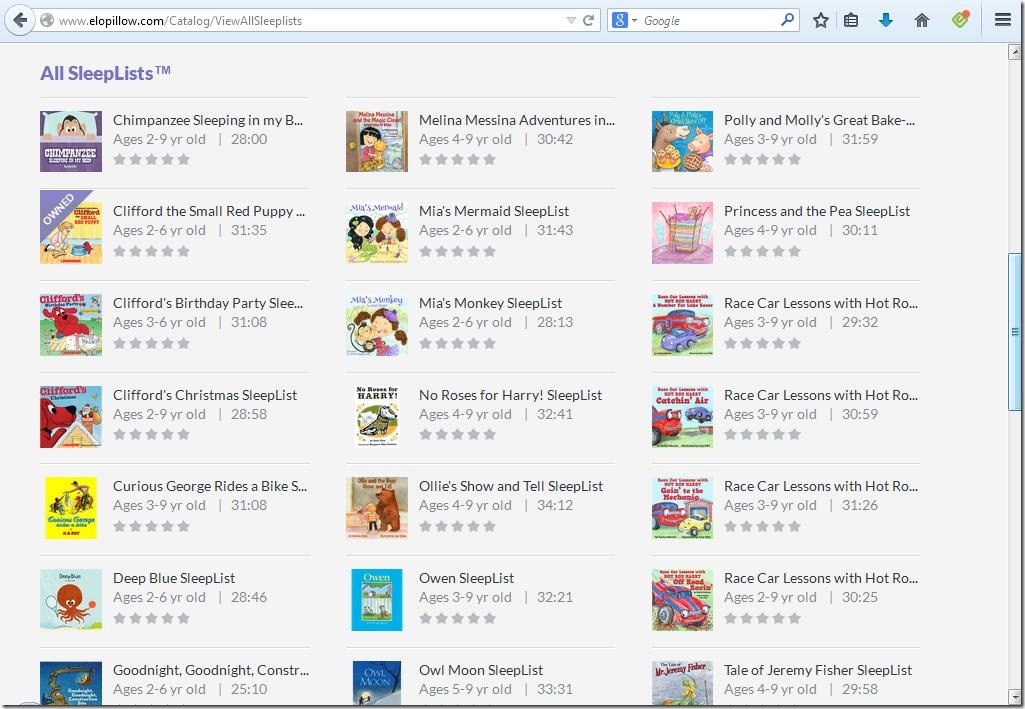 elosleeplistsscreenshot