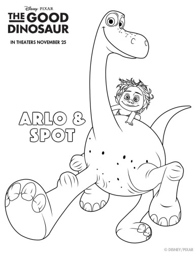 TheGoodDinosaurColoringSheet