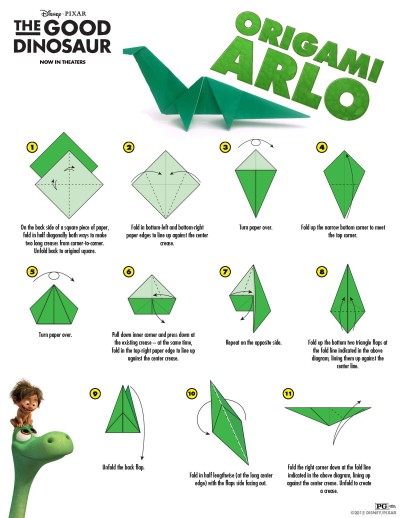 TheGoodDinosaurOrigamiArlo