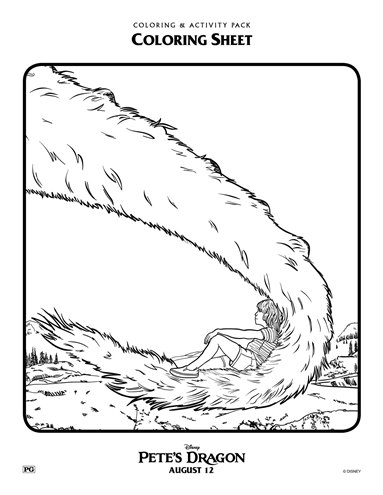 PetesDragonColoringSheet