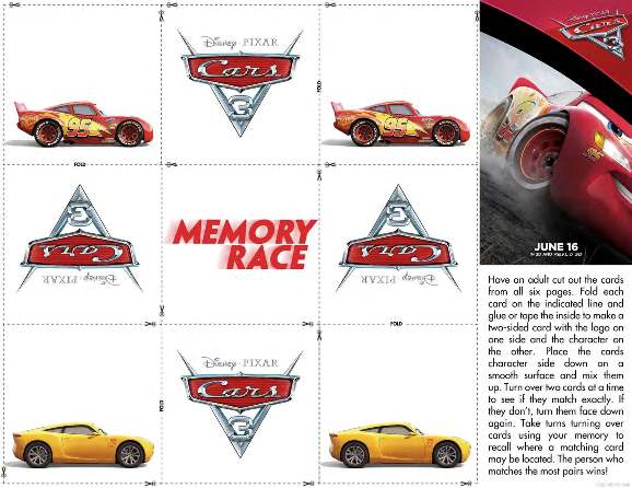 Cars3MemoryRace