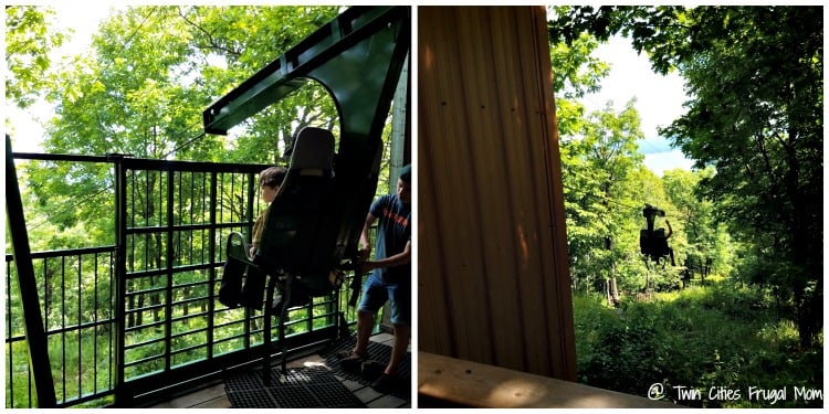 Spirit Mountain Zip Line in Duluth