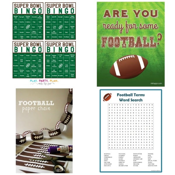 Football printables