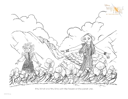 A Wrinkle in Time Coloring Page