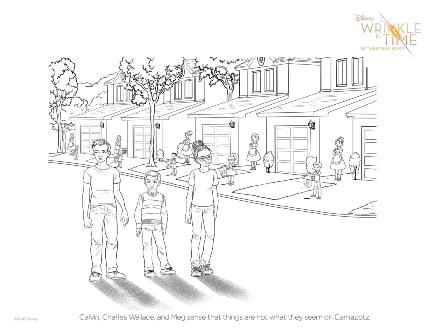 A Wrinkle in Time Coloring Page