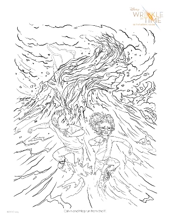 A Wrinkle in Time Water Coloring Page