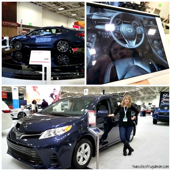 Checking out Toyotas at the Twin Cities Auto Show