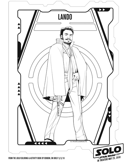 Solo A Star Wars Story Lando Coloring Page