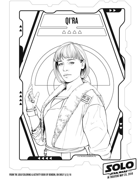 Solo a Star Wars Story Qi'Ra Coloring Page