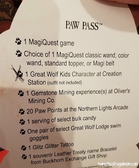 Great Wolf Lodge Bloomington Paw Pass
