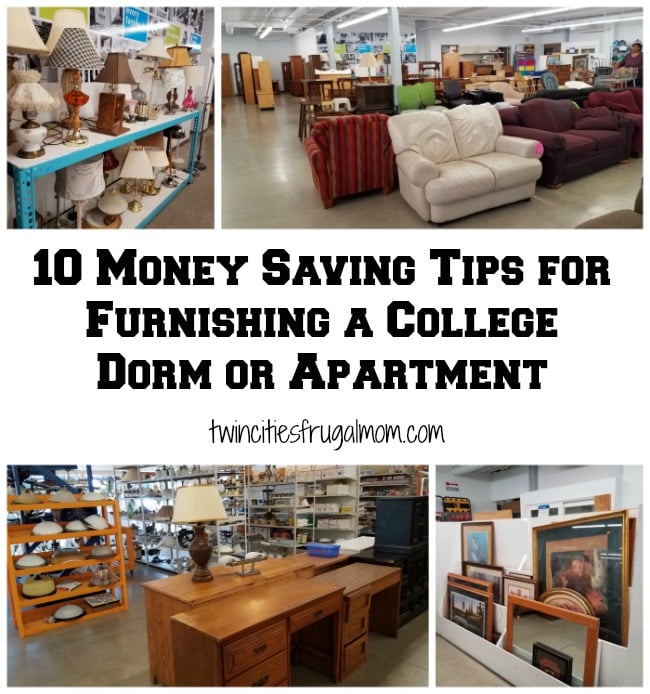 10 Money Saving Tips for Furnishing a College Dorm or Apartment