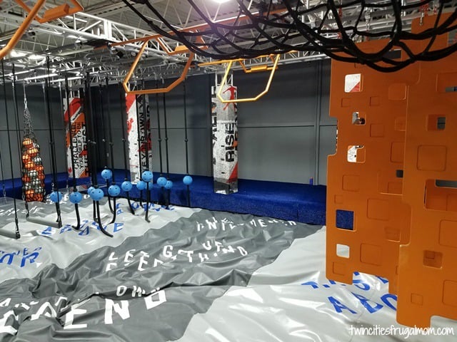 Sky Zone Blaine obstacle course