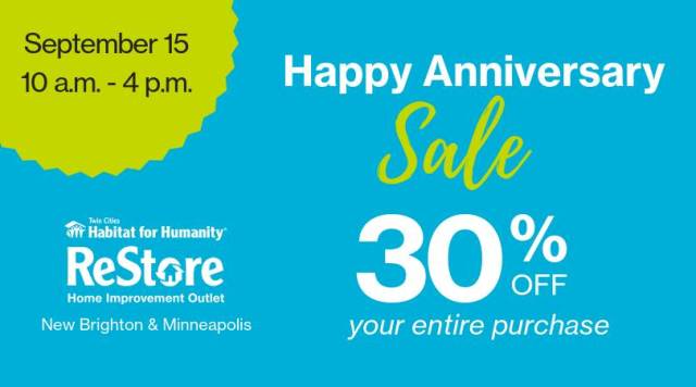 ReStore Anniversary Sale