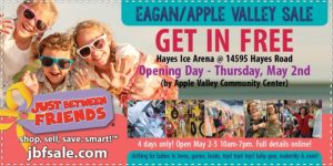 Just Between Friends Eagan Opening Day Coupon