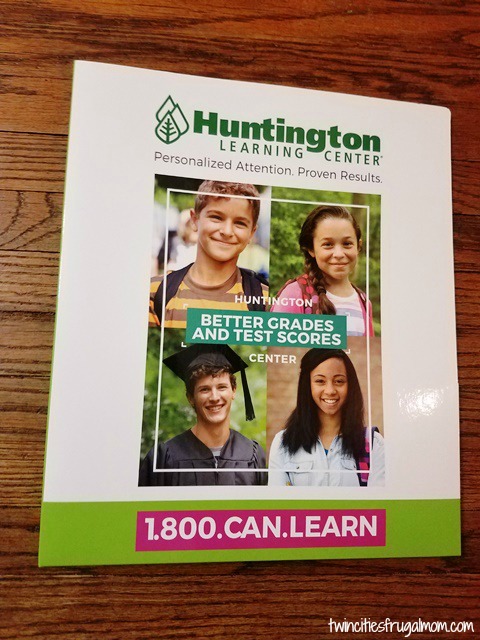 Huntington Learning Center binder