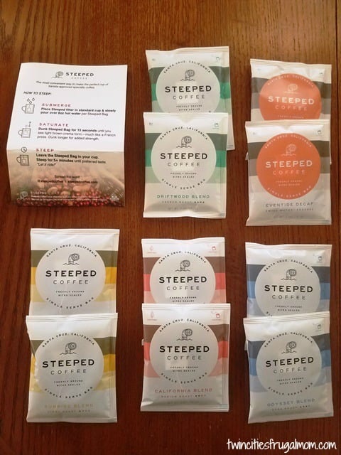 Steeped Coffee 5 Varieties