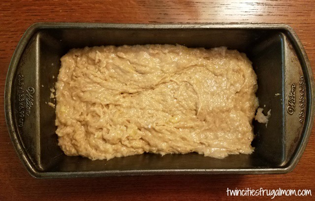 Best Banana Bread Recipe - batter in pan