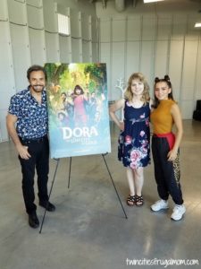 Lisa Baker, Isabela Moner and Eugenio Derbez