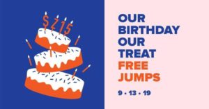 Sky Zone Free Jumps 15th Birthday