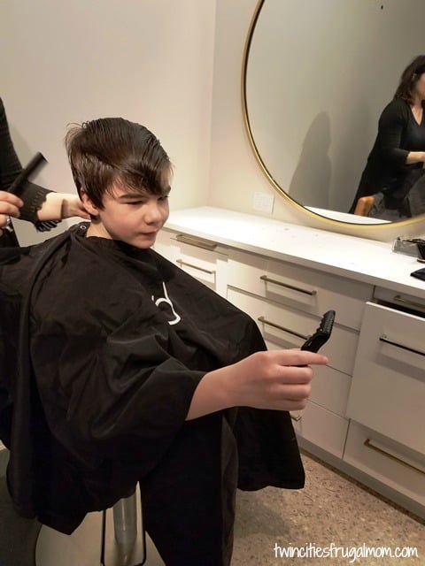 Sensory hair cut