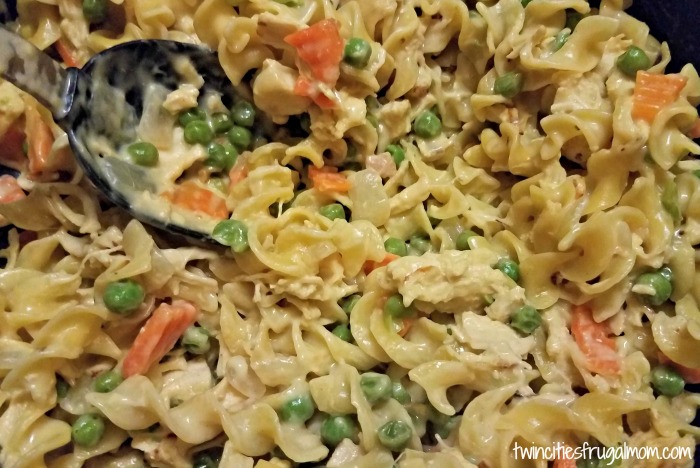 Easy Creamy Chicken & Noodles Recipe - Twin Cities Frugal Mom