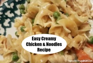 Easy Creamy Chicken & Noodles