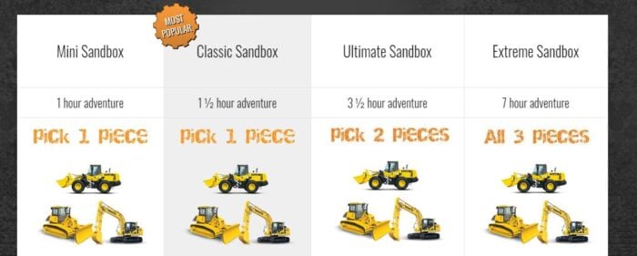 Extreme Sandbox packages