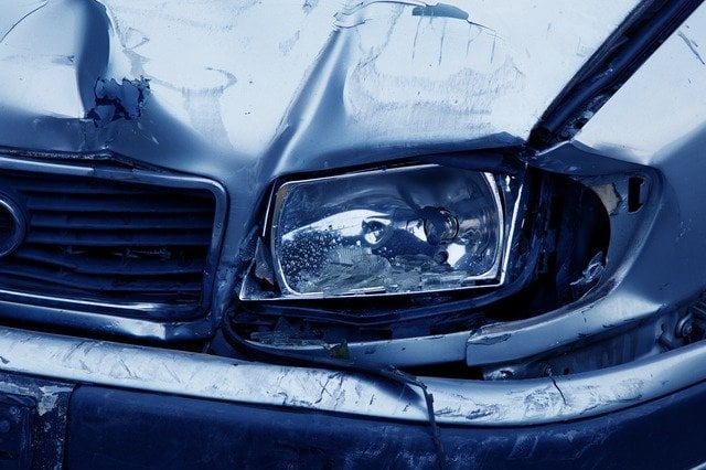 Car accident headlamp
