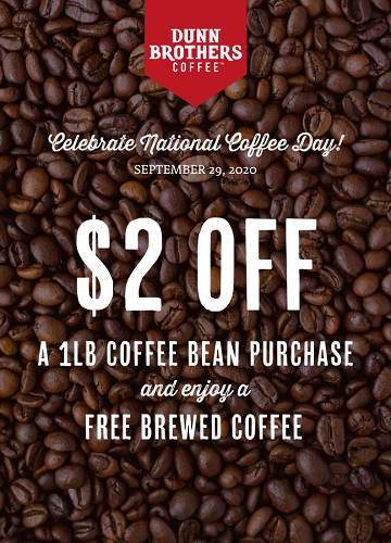 Dunn Brothers National Coffee Day 2020