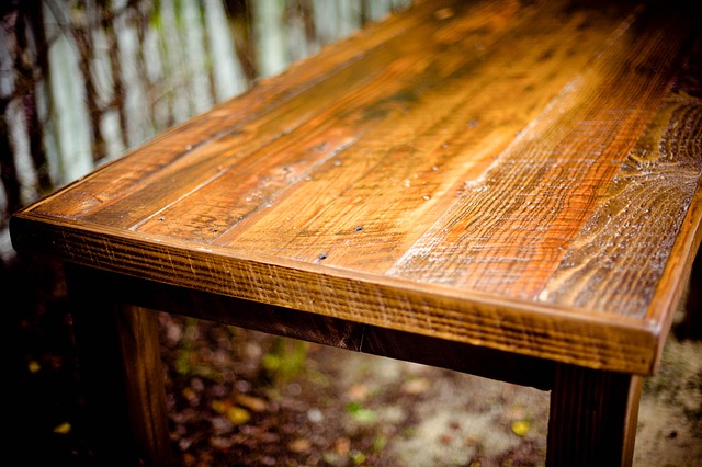 wood table