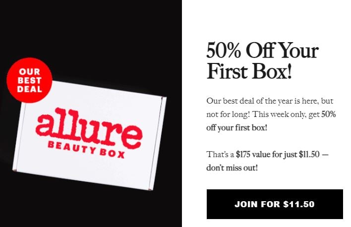Allure 50% Off