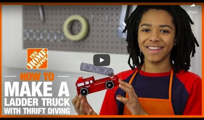 Home Depot Ladder Truck Video