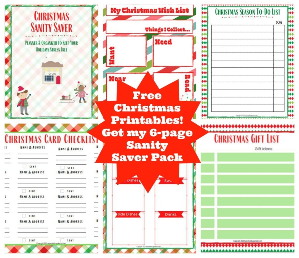 Free Christmas Sanity Saver Pack