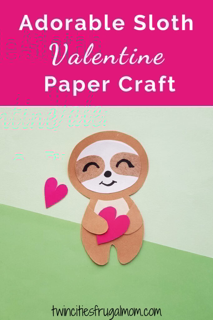 Sloth Valentine Paper Craft Pinterest
