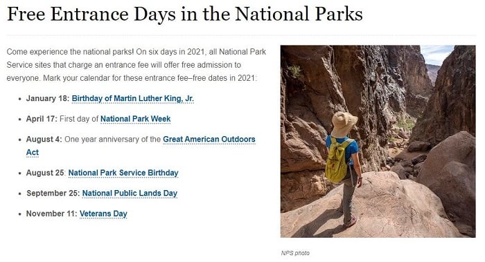 Free NPS Days 2021