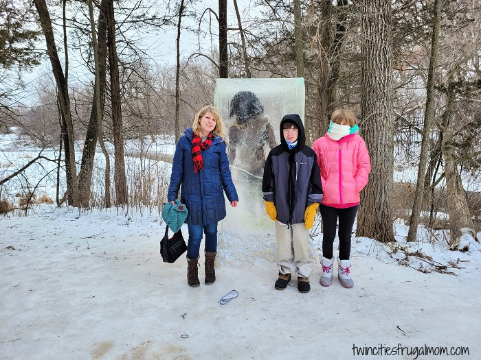 Frozen Caveman Theodore Wirth Park