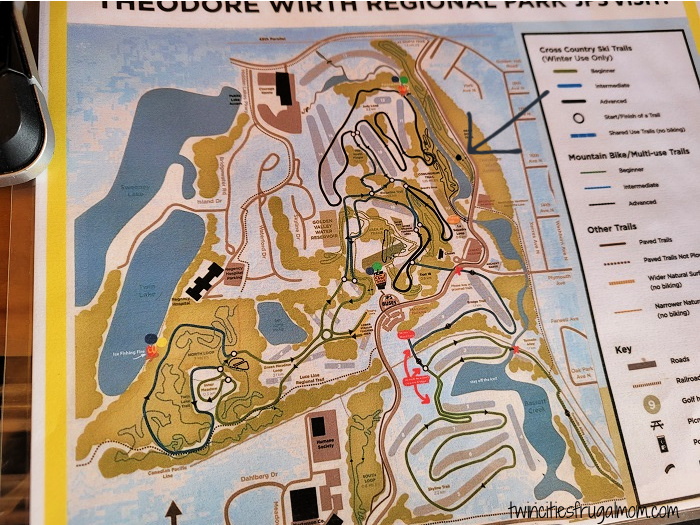 Frozen Caveman Minneapolis map