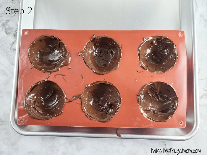 Mocha Hot Chocolate Bombs Step 2