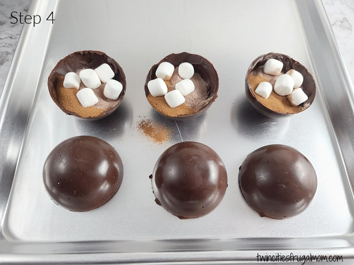 Mocha Hot Chocolate Bombs Step 4