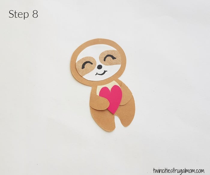 Sloth Valentine Craft