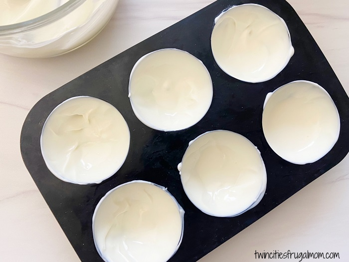 White Chocolate Half Circles