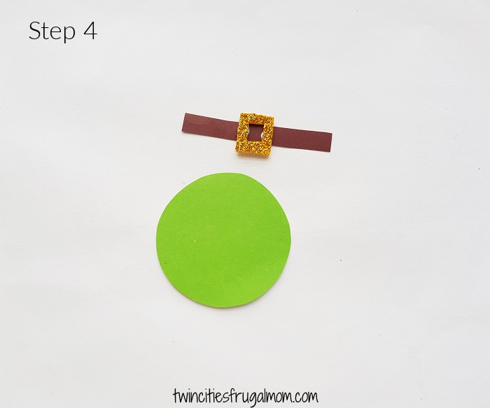 Leprechaun Gnome Paper Craft Step 4