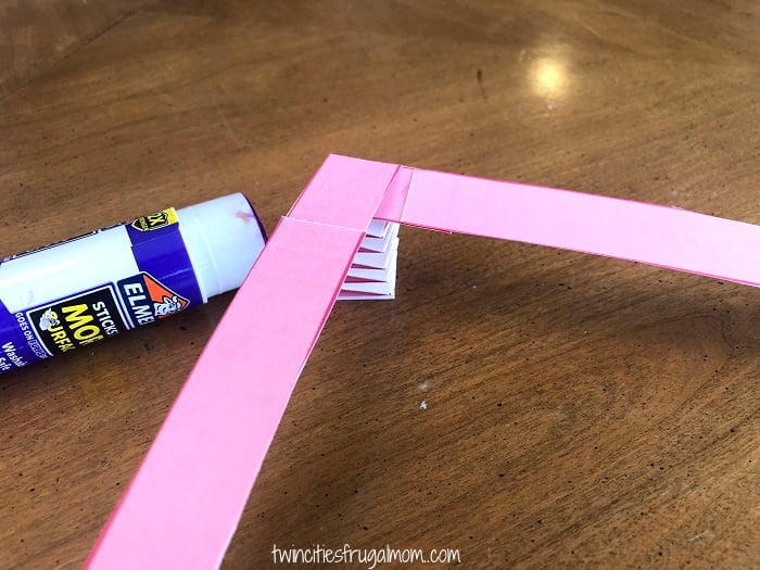 Valentine Bunny Paper Strip Glue